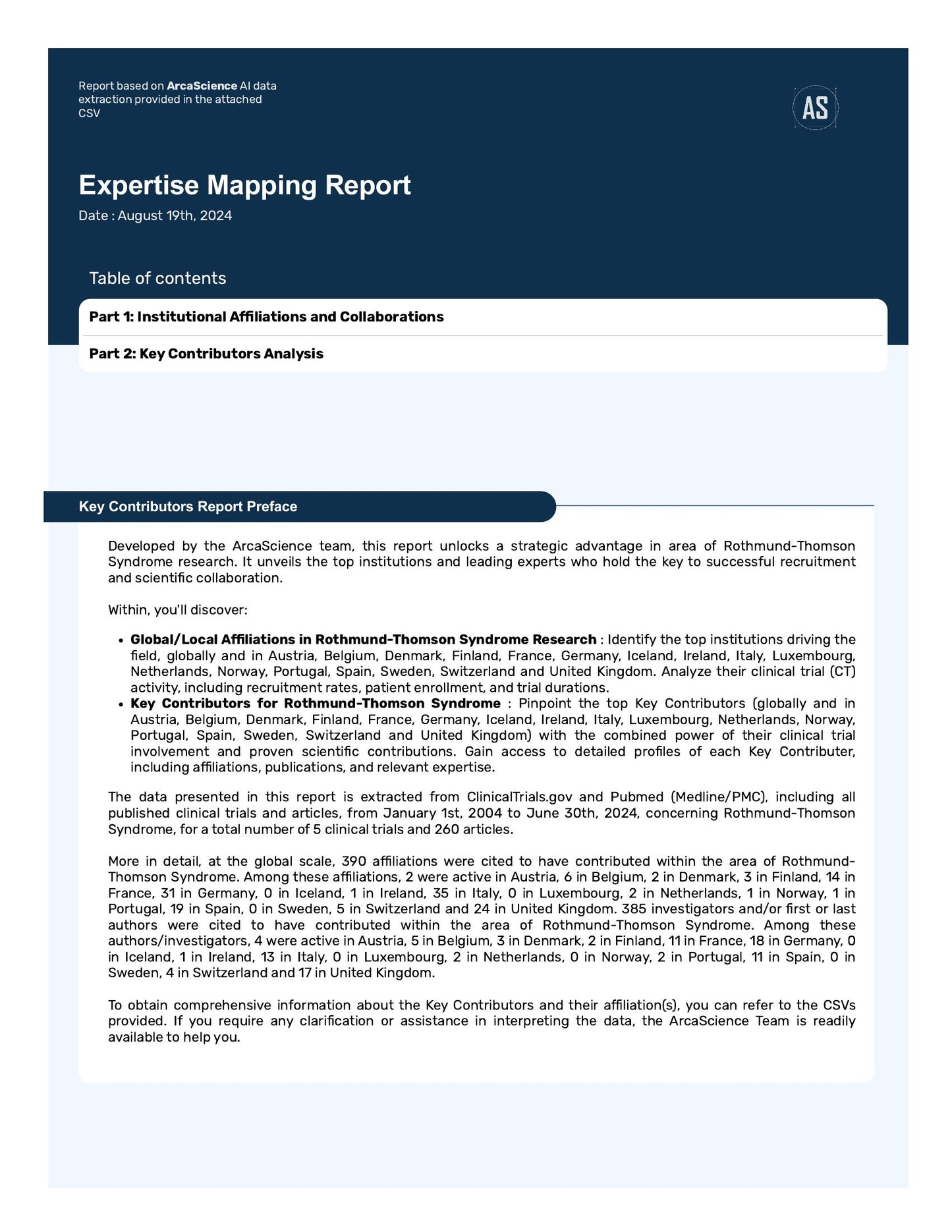 Expert mapping Study for ROTHMUND-THOMSON SYNDROME