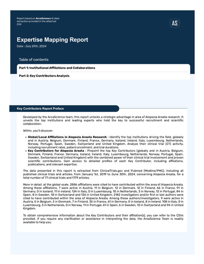 Expert mapping Study for ALOPECIA AREATA