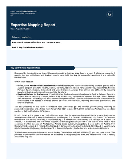 Expert mapping Study for ANETODERMA