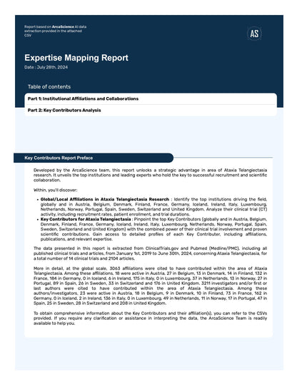 Expert mapping Study for ATAXIA TELANGIECTASIA